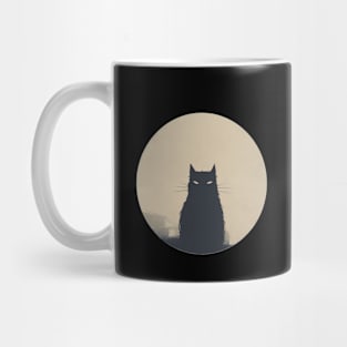 cat silhouette Mug